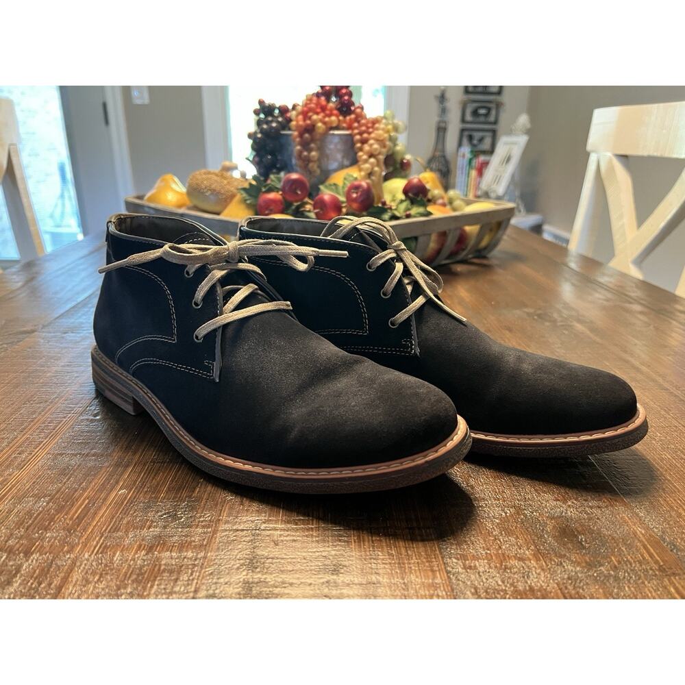 Johnston & Murphy Men's Black Suede Chukka Boots Size 8.5 M